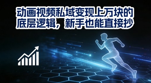 动画视频私域变现上W的底层逻辑，新手也能直接抄-乐码云集
