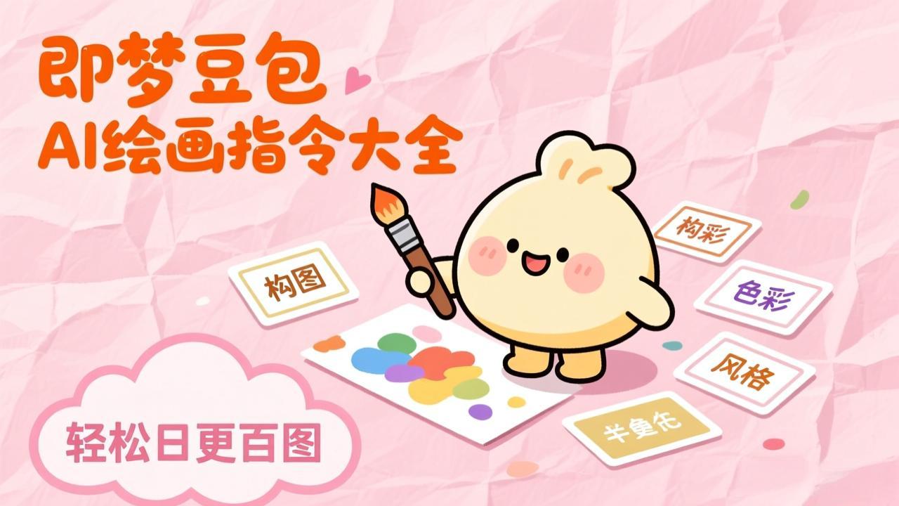 即梦豆包AI绘画指令大全：海量关键词库一键复制，出图效率提升10倍，轻松日更百图-乐码云集