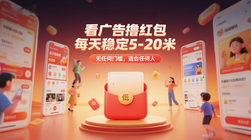 看广告撸红包，每天稳定5-20米，无任何门槛，适合任何人-乐码云集