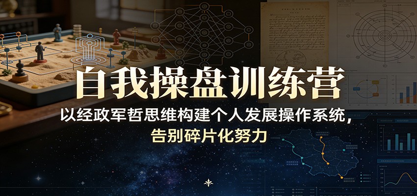 自我操盘训练营：以经政军哲思维构建个人发展操作系统，告别碎片化努力-乐码云集