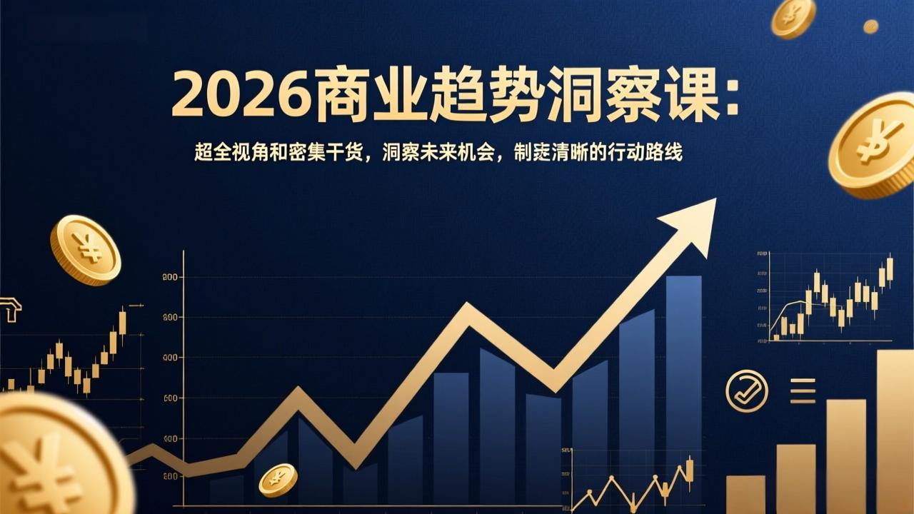 2026商业趋势洞察课：超全视角和密集干货，洞察未来机会，制定清晰的行动路线-乐码云集
