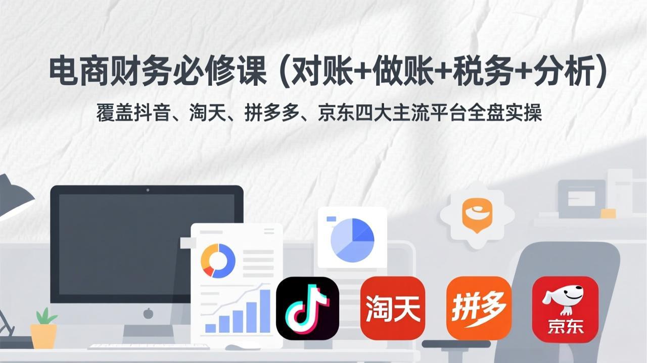 电商财务必修课(对账+做账+税务+分析-乐码云集