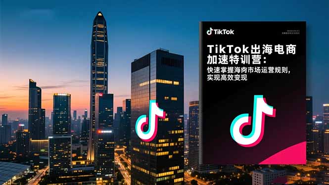 TikTok出海电商加速特训营-更新：快速掌握海外市场运营规则，实现高效变现-乐码云集