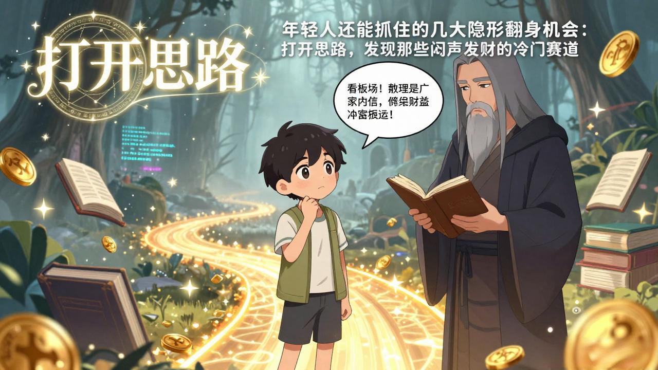 付费文1+2：年轻人还能抓住的几大隐形翻身机会：打开思路，发现那些闷声发财的冷门赛道-乐码云集