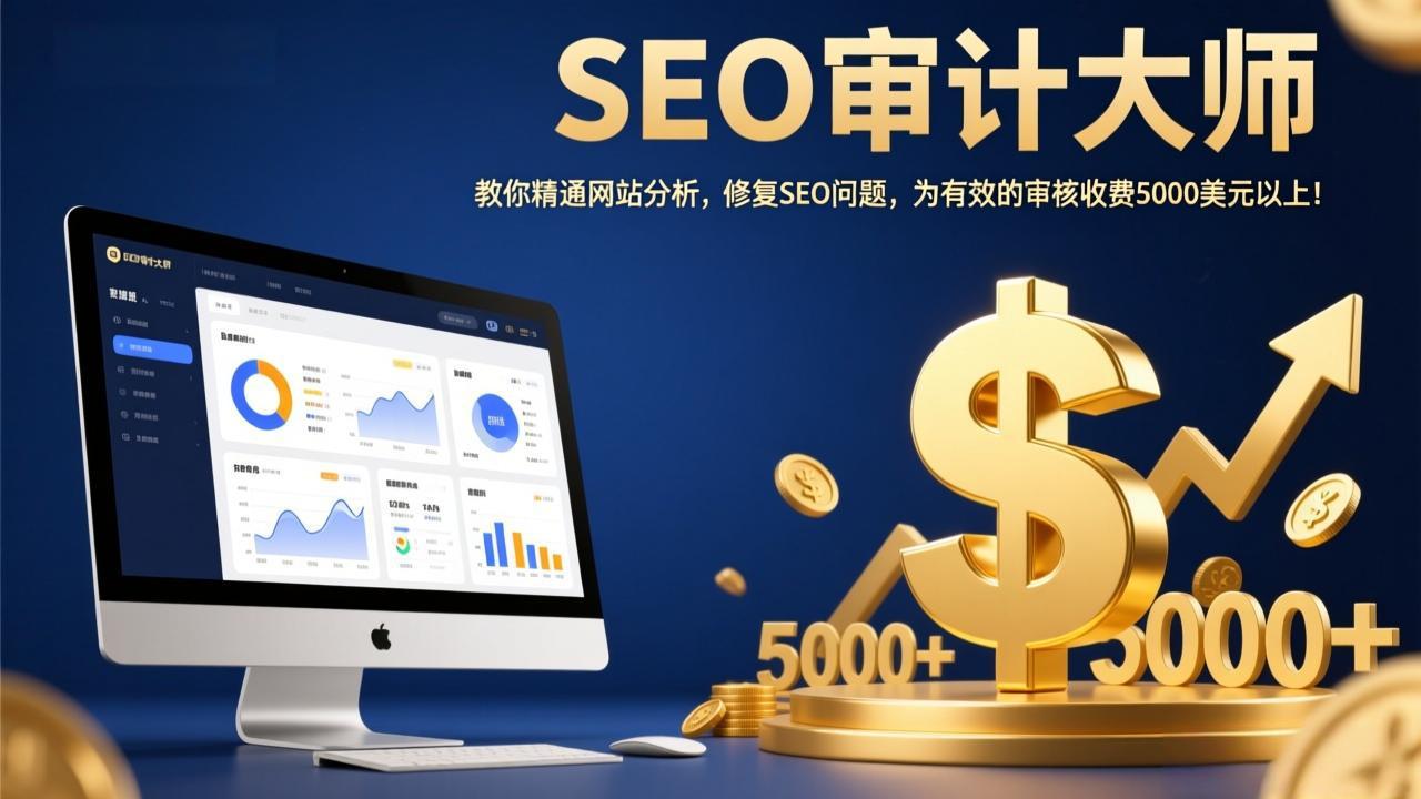SEO审计大师：教你精通网站分析，修复SEO问题，为有效的审核收费5000美元以上！-乐码云集