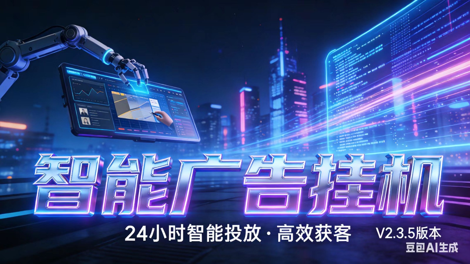 AI 广告云挂机 · 全域流量变现平台-乐码云集