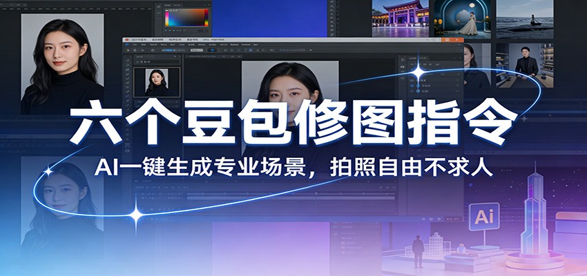 六个豆包修图指令：AI 一键生成专业场景，拍照自由不求人-乐码云集