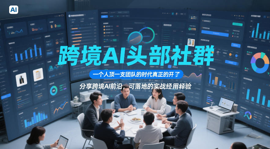 跨境AI头部社群，一个人顶一支团队的时代真正的开始了，分享跨境AI前沿，可落地的实战经验(更新3月)-乐码云集