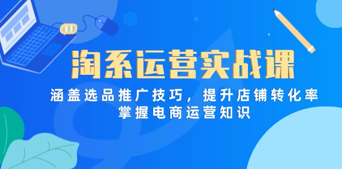 淘系运营实战课，涵盖选品推广技巧，提升店铺转化率，掌握电商运营知识-乐码云集