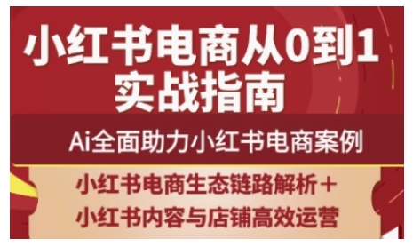 2025小红书电商全链路运营，Ai全面助力小红书电商案例-乐码云集