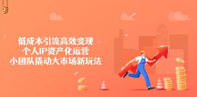 低成本引流高效变现，个人IP资产化运营，小团队撬动大市场新玩法-乐码云集