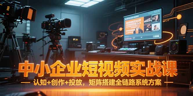 中小企业短视频实战课，认知+创作+投放，矩阵搭建全链路系统方案-乐码云集