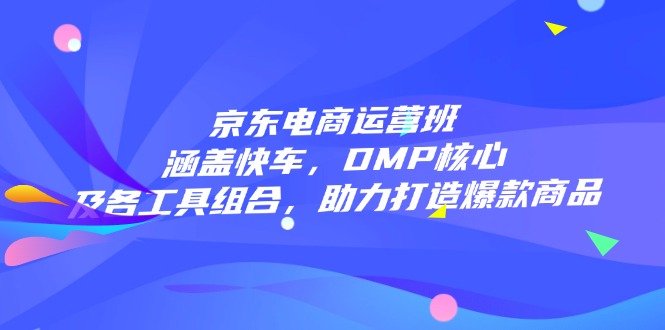 京东电商运营班：涵盖快车，DMP核心及各工具组合，助力打造爆款商品-乐码云集