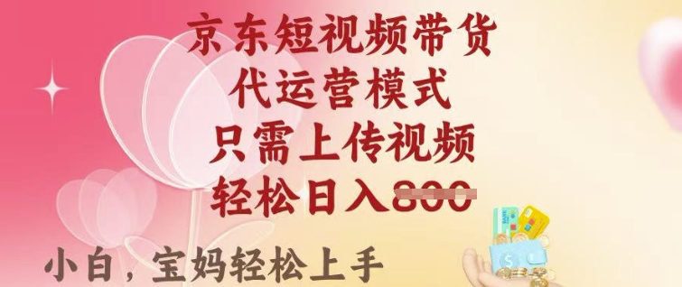 京东短视频带货，2025翻身项目，只需上传视频，单月稳定变现8k+【揭秘】-乐码云集