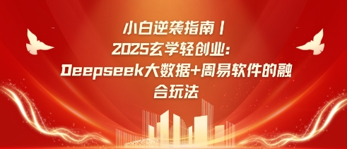小白逆袭指南，2025玄学轻创业：Deepseek大数据+周易算法的融合玩法-乐码云集