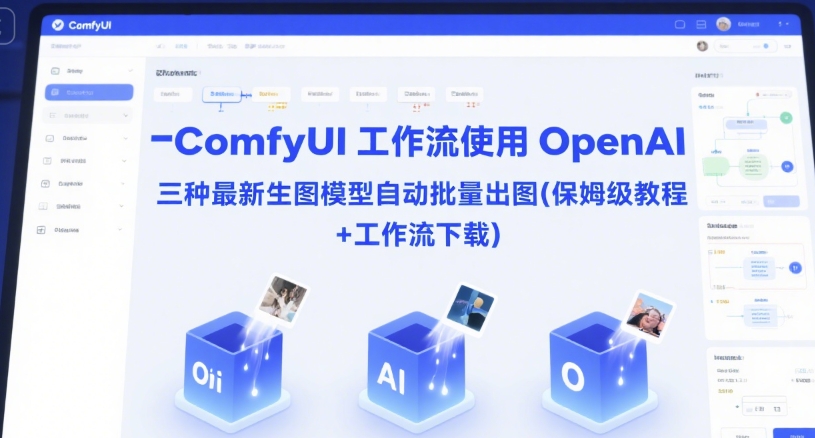 ComfyUI 工作流使用 OpenAI 三种最新生图模型自动批量出图(保姆级教程+工作流下载)-乐码云集