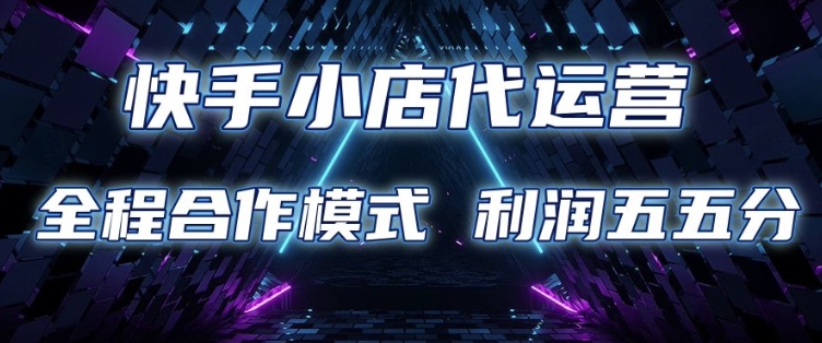 快手小店代运营 限时托管计划 合作模式 利润五五分成【揭秘】-乐码云集