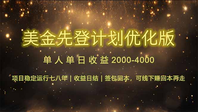 连续7-8年创单日收益冠军项目，日收益$600-1200-乐码云集