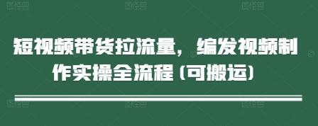 短视频带货拉流量，编发视频制作实操全流程(可搬运)-乐码云集