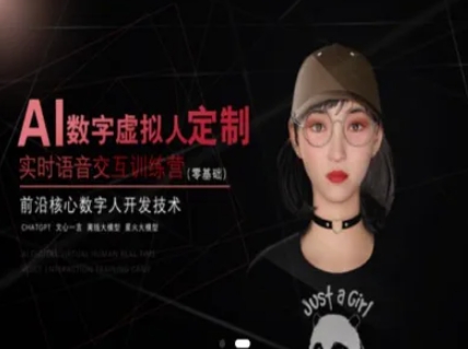 AI数字虚拟人定制，实时语音交互训练营(零基础)，前沿核心数字人开发技术-乐码云集