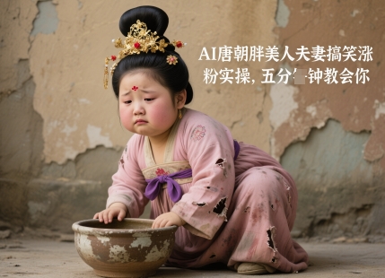 AI唐朝胖美人夫妻搞笑涨粉实操，五分钟教会你-乐码云集