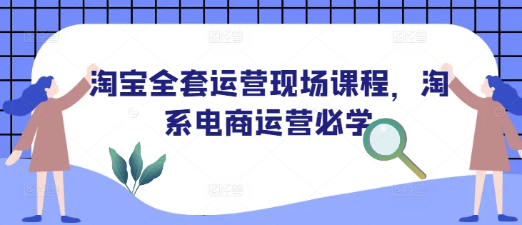 淘宝全套运营现场课程，淘系电商运营必学-乐码云集