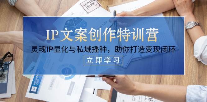 IP文案创作特训营，灵魂IP显化与私域播种，助你打造变现闭环(14节课)-乐码云集