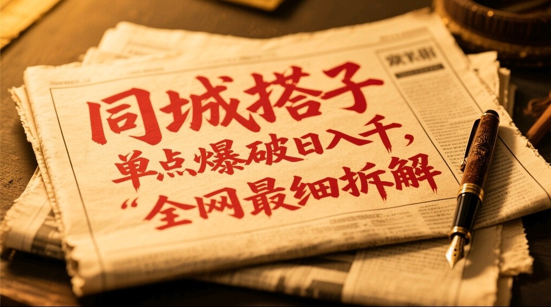 同城搭子群19.9单点爆破日入千，搭子组局月入万，全网最细拆解-乐码云集