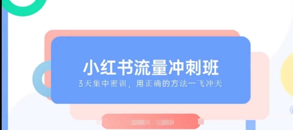 小红书流量冲刺班2025，最懂小红书的女人，快速教你2025年入局小红书-乐码云集