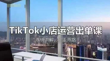 TikTok小店运营出单课，从开店选品、运营出单、发货回款，进行全流程讲解-乐码云集