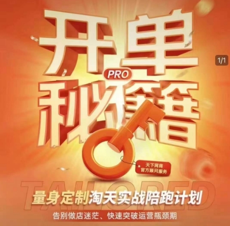 淘宝开单秘籍PRO，量身定制淘天实战陪跑计划，告别做店迷茫、快速突破运营瓶颈期(更新)-乐码云集
