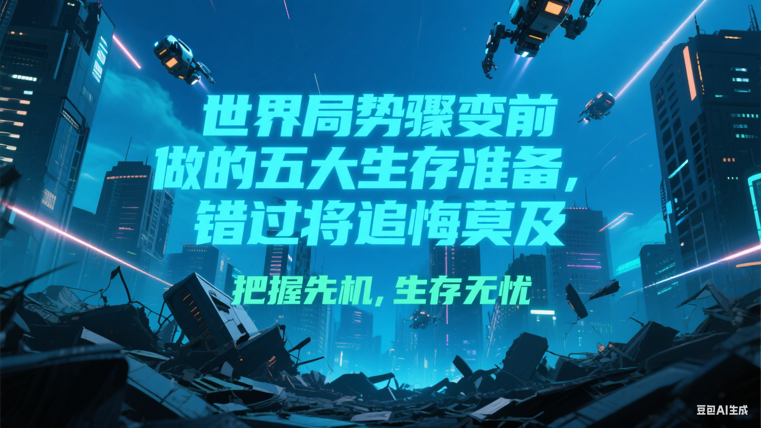 付费文章《世界局势骤变前必做的五大生存准备,错过将追悔莫及》-乐码云集