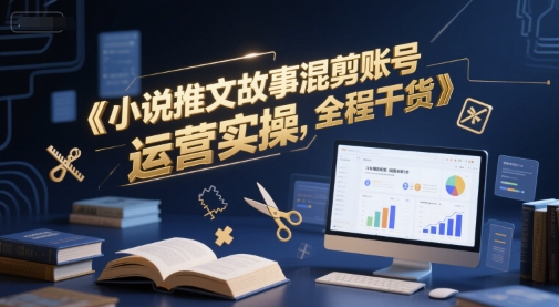 小说推文故事混剪账号运营实操，全程干货-乐码云集
