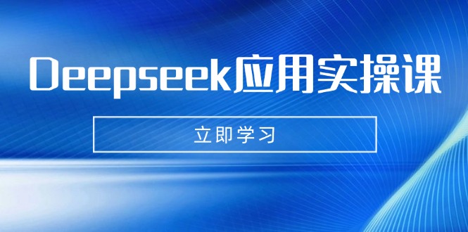 Deepseek应用实操课：AI制作数字妈妈、写真、短视频，辅导作业，PPT制作等-乐码云集