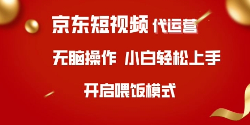 京东短视频代运营，全程喂饭，小白轻松上手【揭秘】-乐码云集