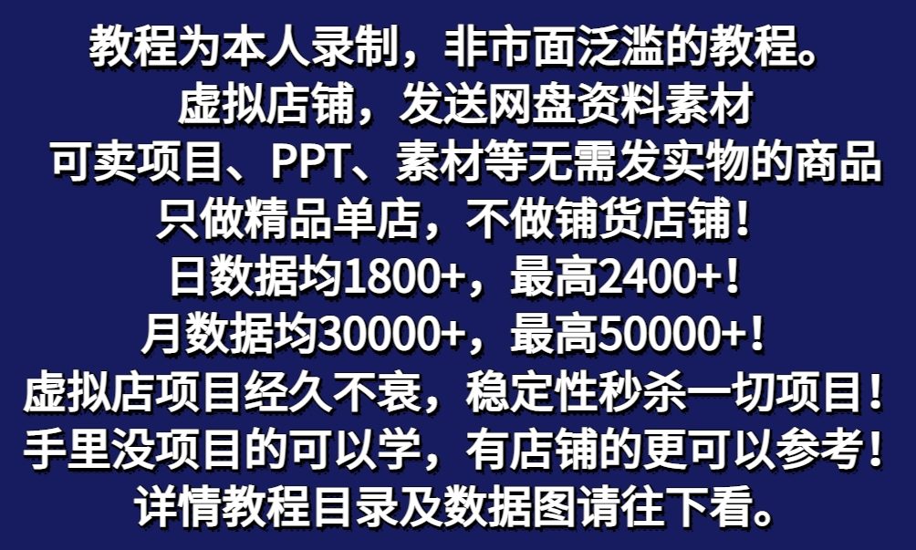 图片[1]-拼多多虚拟店铺项目，电脑挂机自动发货，单店日利润300+-乐码云集