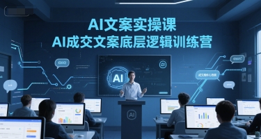AI文案实操课，AI成交文案底层逻辑训练营-乐码云集