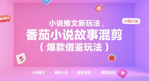 小说推文新玩法，番茄小说故事混剪(爆款借鉴玩法)-乐码云集