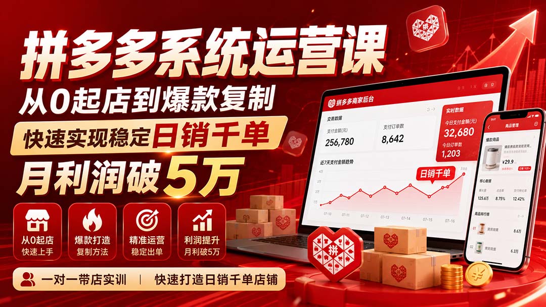 拼多多系统运营课(更新8月-乐码云集