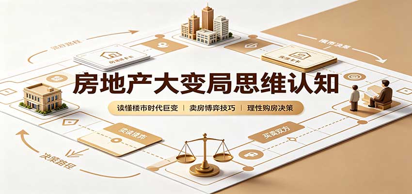 房地产大变局思维认知：读懂楼市时代巨变，卖房博弈技巧，理性购房决策-乐码云集