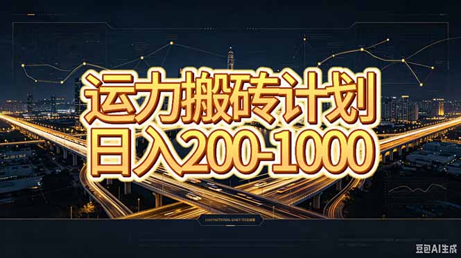 运力搬砖,风口项目。当日收益稳定200-1000。 每天仅需一小时,新人轻松上手。-乐码云集