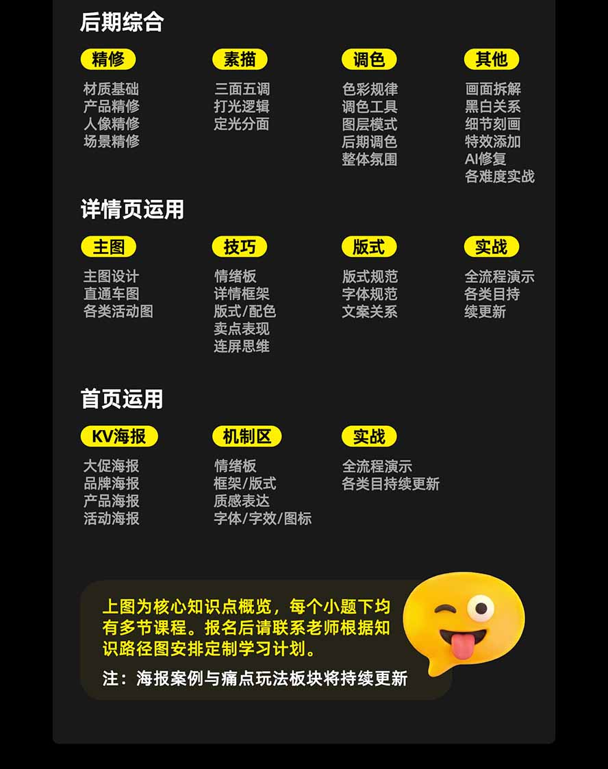 图片[4]-电商头等舱AI设计全能进阶2026新课：PS+即梦+Nano Banana+ComfyUI，从产品精修到详情页全案设计-乐码云集