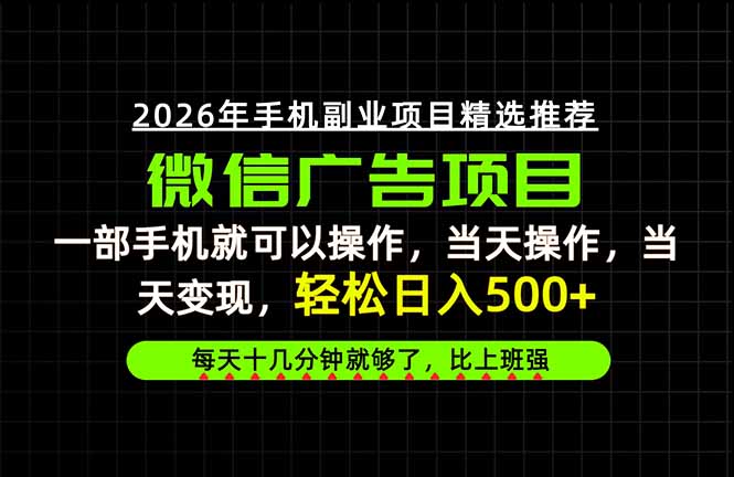 当天做当天见收益,一部手机就能操作,普通人绝对不能错过的副业项目!-乐码云集