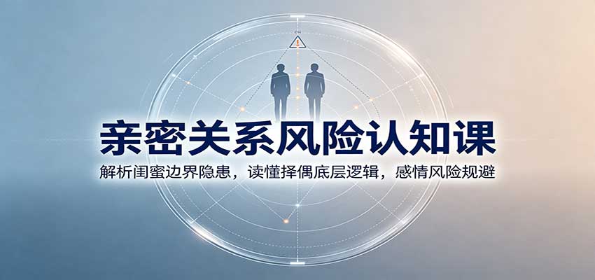 亲密关系风险认知课：解析闺蜜边界隐患，读懂择偶底层逻辑，感情风险规避-乐码云集
