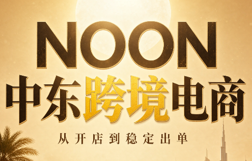 NOON中东跨境电商：从开店到稳定出单(更新2026)-乐码云集