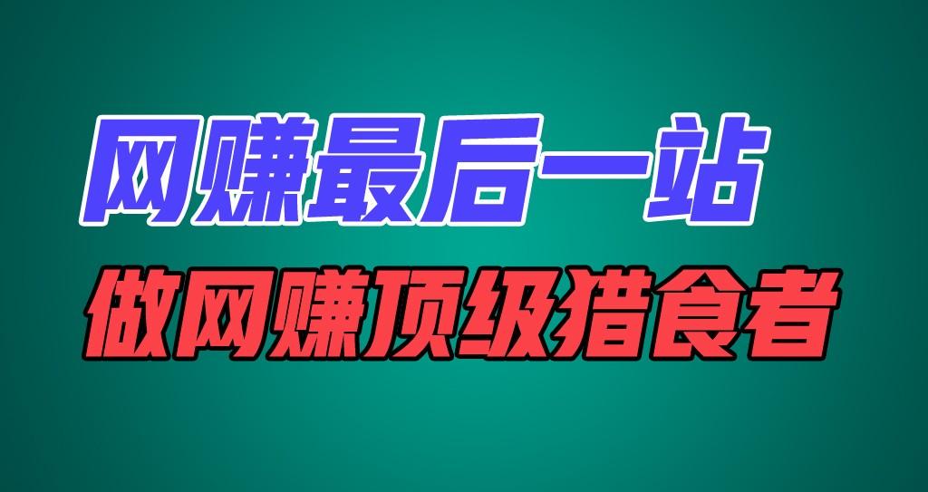 网赚最后一站，卖项目，做网赚顶级猎食者-乐码云集