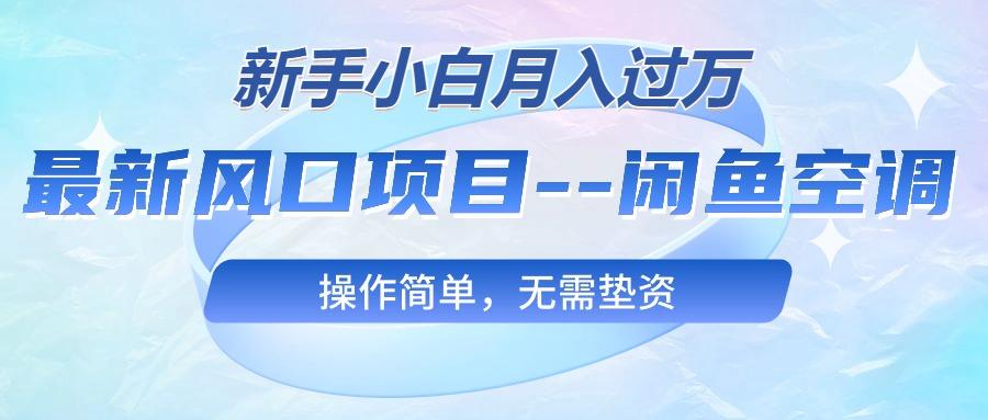 最新风口项目—闲鱼空调，新手小白月入过万，操作简单，无需垫资-乐码云集