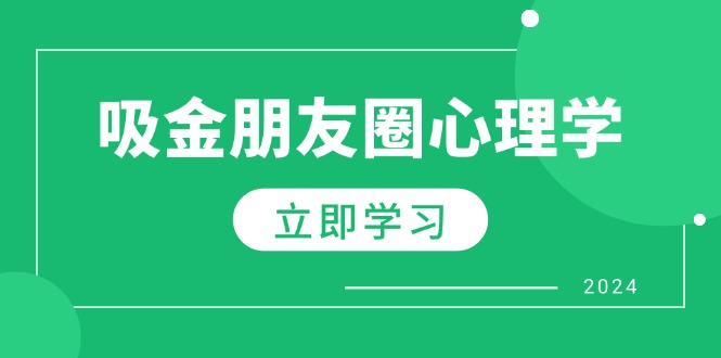 朋友圈吸金心理学：揭秘心理学原理，增加业绩，打造个人IP与行业权威-乐码云集