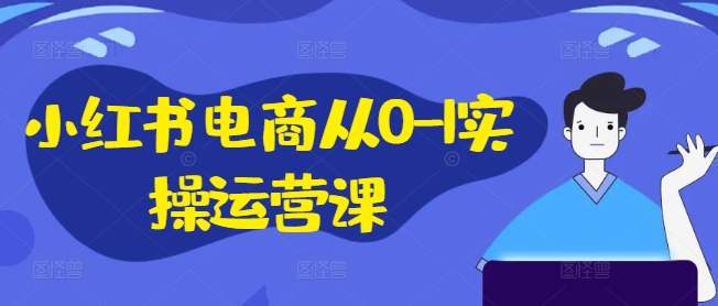 小红书电商从0-1实操运营课，小红书手机实操小红书/IP和私域课/小红书电商电脑实操板块等-乐码云集