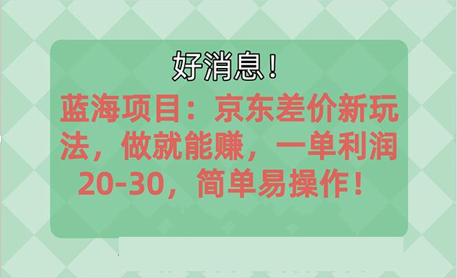 越早知道越能赚到钱的蓝海项目：京东大平台操作，一单利润20-30，简单…-乐码云集